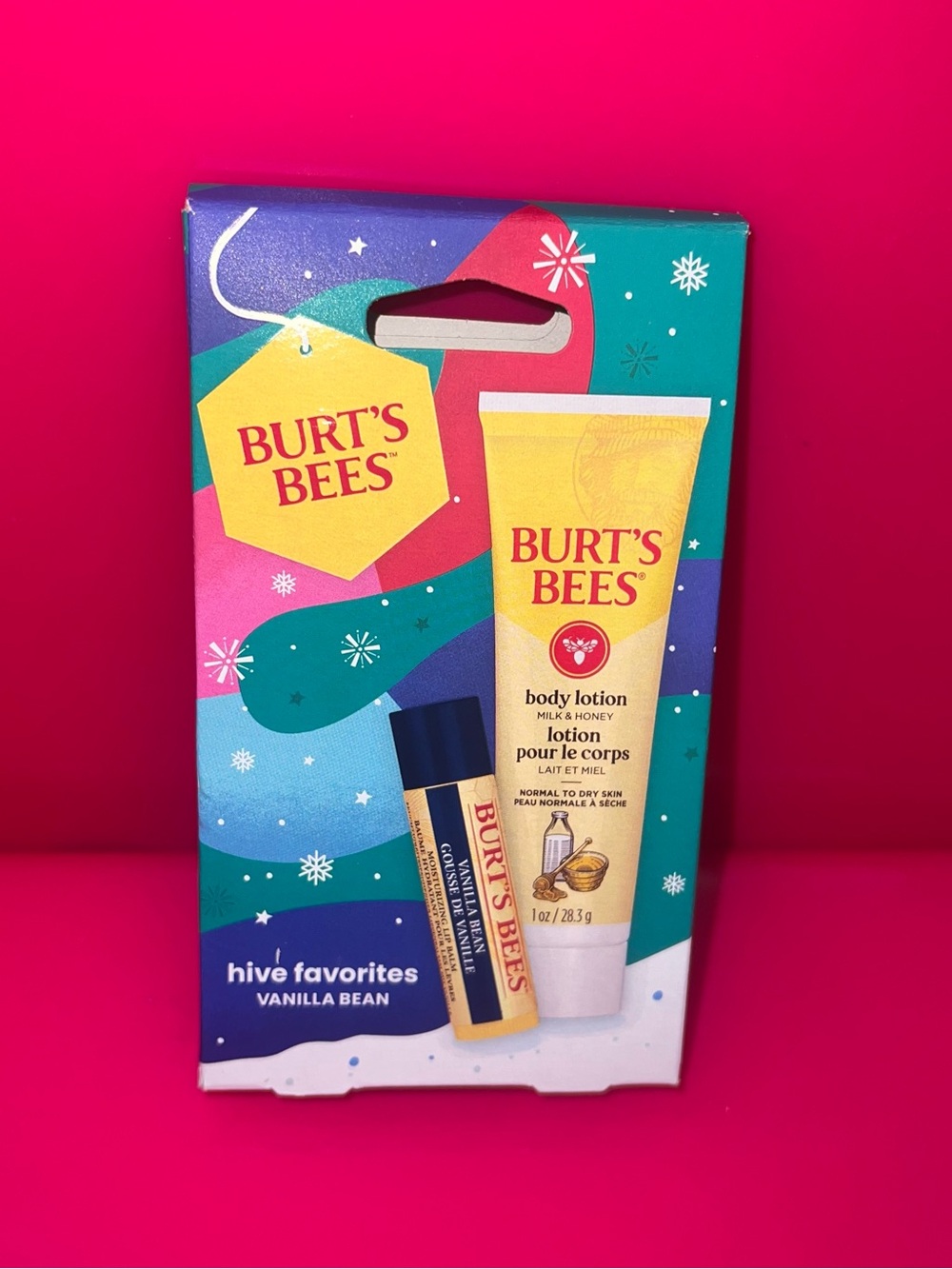 Burt's Bees Vanilla Bean Body Lotion & Lip Balm Duo